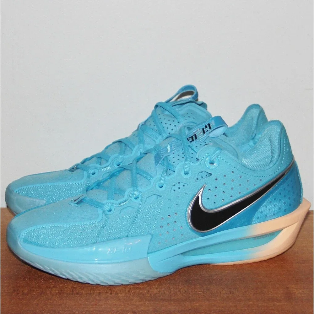 Nike Air GT Cut 3 Basketball Mens 6.5 Womens 8 Blue Fury Tangerine